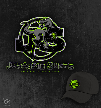 logo design - energy drink chipdavid dogwings drawing logo raptor sports drink vector