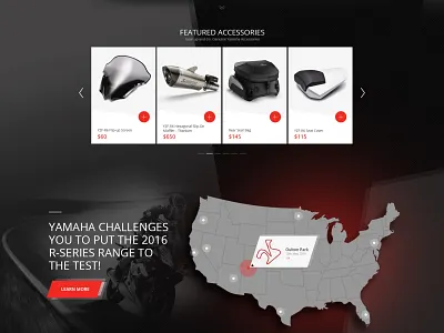 Yamaha YZF-R6 – Motorcycle Website Design brand identity integration branding design graphic design illustration interaction design logo ui vector