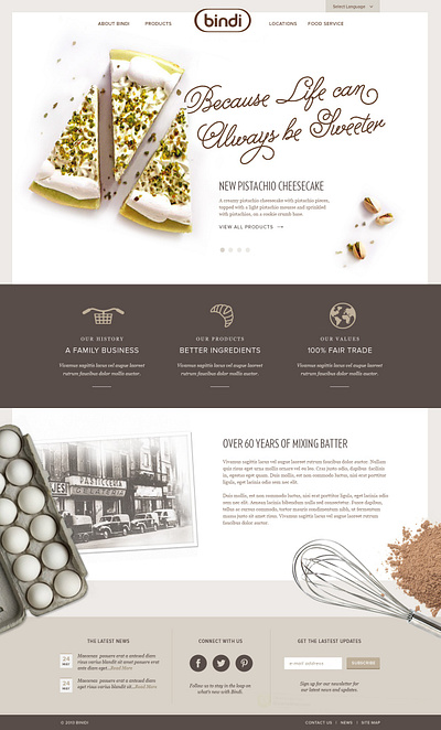 Bindi – Dessert Brand Website Design brand storytelling content strategy responsive layouts uiux design