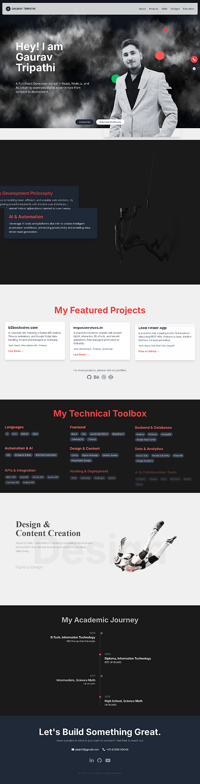 Portfolio design 3d design animated portfolio best portfolio bhadohi developer cloud portfolio gaurav portfolio portfolio design 2025 premium portfolio prtfolio design tripathi ui ui ux web design website