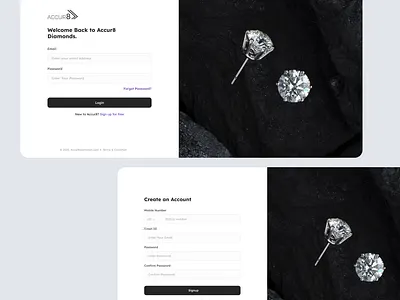 Accur8 Diamond - GemXStore b2bplatform businessapp cleanui dashboardui designsystem diamondtrading digitalmarketplace fintechdesign interactiondesign luxurytech marketplacedesign productdesign uiuxdesign userexperience workflowoptimization