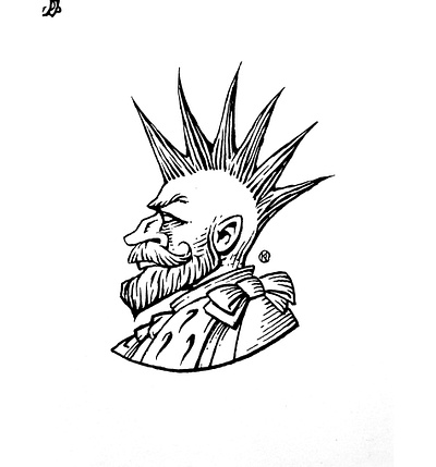 Inktober 2025 #3: crown black and white cartoon crown daily illustration ink inktober