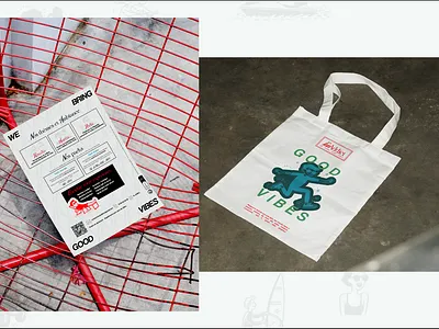 Fun Addict Branding Flyer and Tote Bag brand branding colorful flyer fun illustration logo maximalism summer tote bag vector