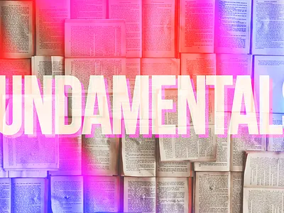 Fundamentals abstract bright colorful colors design graphic design light typography