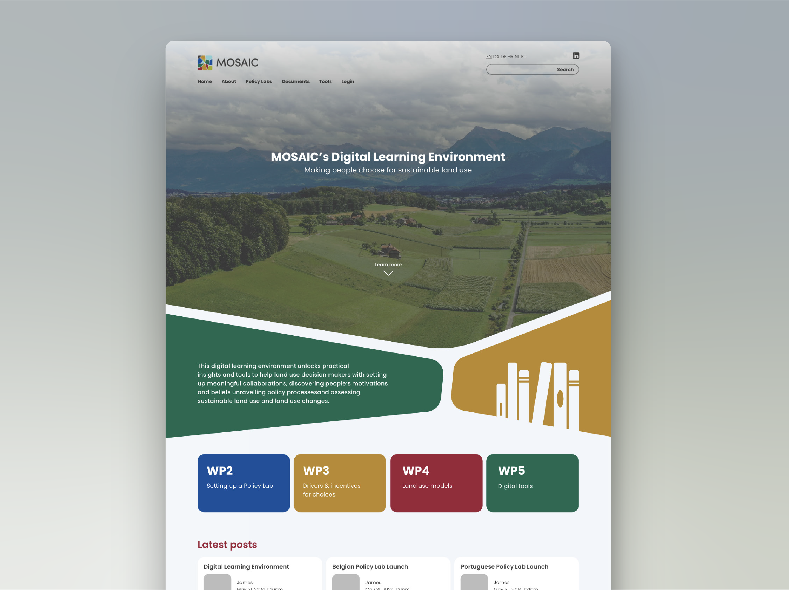Digital Learning Environment Web Design