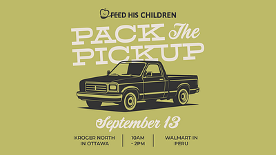 Pack the Pickup design event graphic design retro typography western