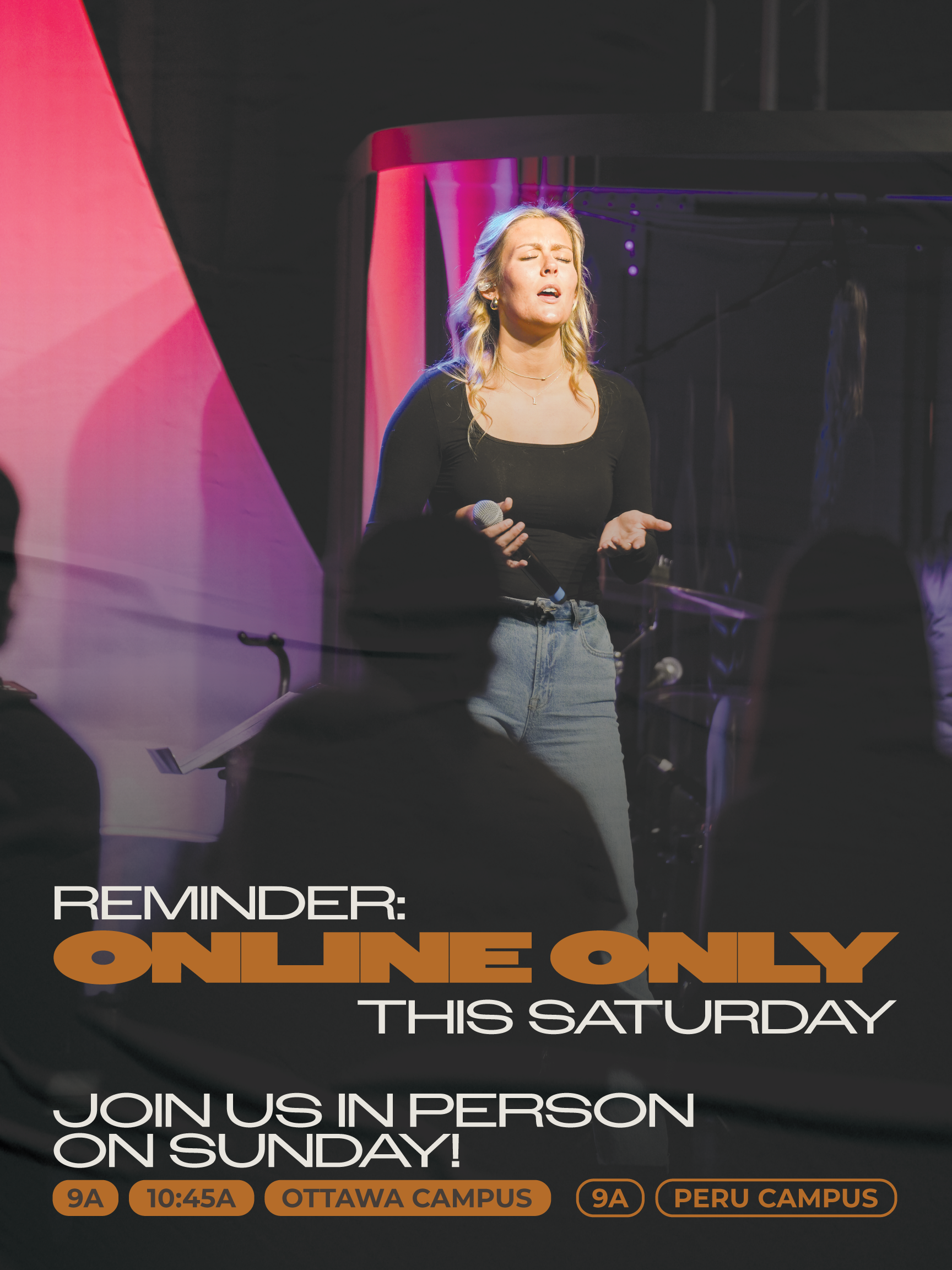 Service Update Graphic Design church design graphic design service social media