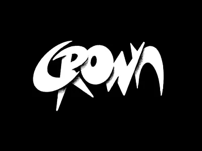Crown - Inktober, day 3 inktober inktober2025 typography