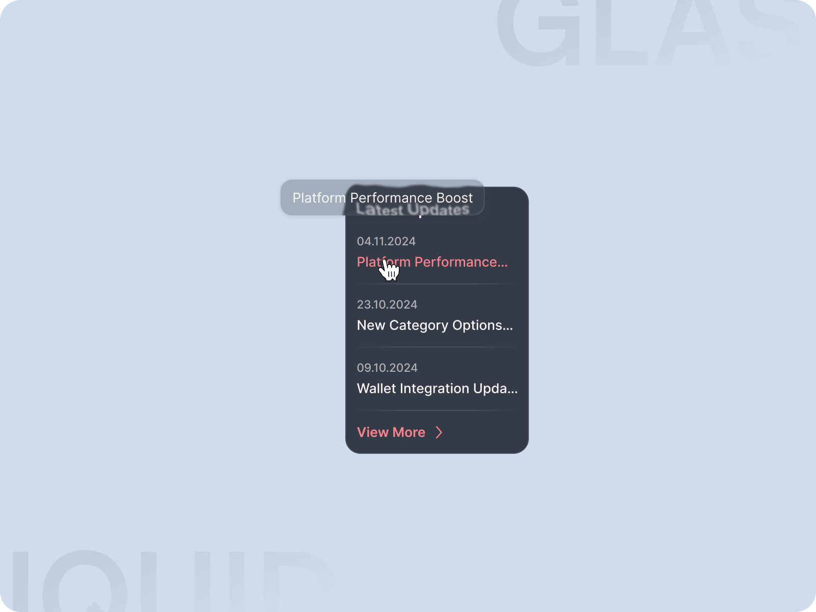 Latest Updates Component changelogdesign darkmodeui darkthemeuielements hovereffectui informationdisplayui interactivedropdown interactivelistui latestupdatessection mobileappupdates mobilenotifications newsfeedui platformperformanceboost platformupdatesui productupdatesection scrollablelistdesign uihoverstates updateaccordion updatenotificationui userinteractiondesign webappnotification