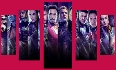 Avengers Endgame Heroic Ensemble branding graphic design illustration photoshop vector