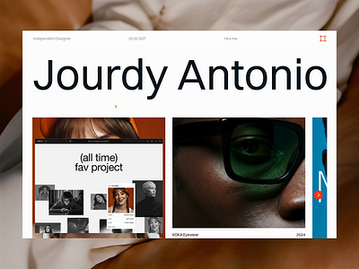 Portfolio Website — One Page Layout, Motion Showcase app creative designer framer layout modernist motion one page portfolio template ui web design website