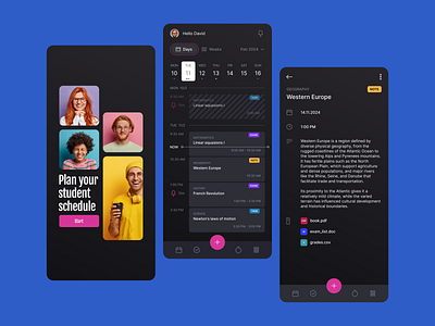Student schedule application app mobile app schedule student