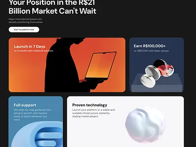 Landing page graphic design landing ui