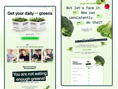 Microgreens Subscription GTM campaign product design storytelling ui ux