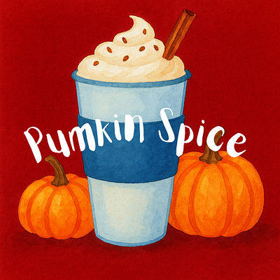 Pumpkin Spice Season! artwork autumn design digitalart drawing illustration procreate sketch watercolor whimsical