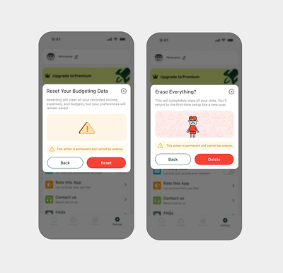 Delete account 3d app design branding dailyui delete account design graphic design mobile app product design reset app ui user experience ux website