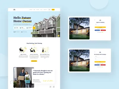 Owning Home On Loan Website Design adobe illustrator cc adobe photoshop cc adobe xd animation branding concept design design design system dribbble graphic design hci illustration landing page design logo prototyping ui ui design ux design website design wireframe