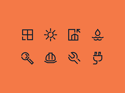 Engineering Firm Web Icons engineering icons illustration