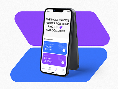 Privacy App for iOS blue figma graphic design ios iphone mobile design motion graphics privacy app purple security security app ui uiux