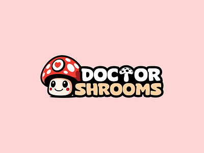 Doctor Shrooms Logo design health product icon logo logo design logotype mushroom nature playful