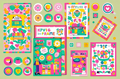 Clipart + Patterns app branding design graphic design illustration logo typography ui ux vector