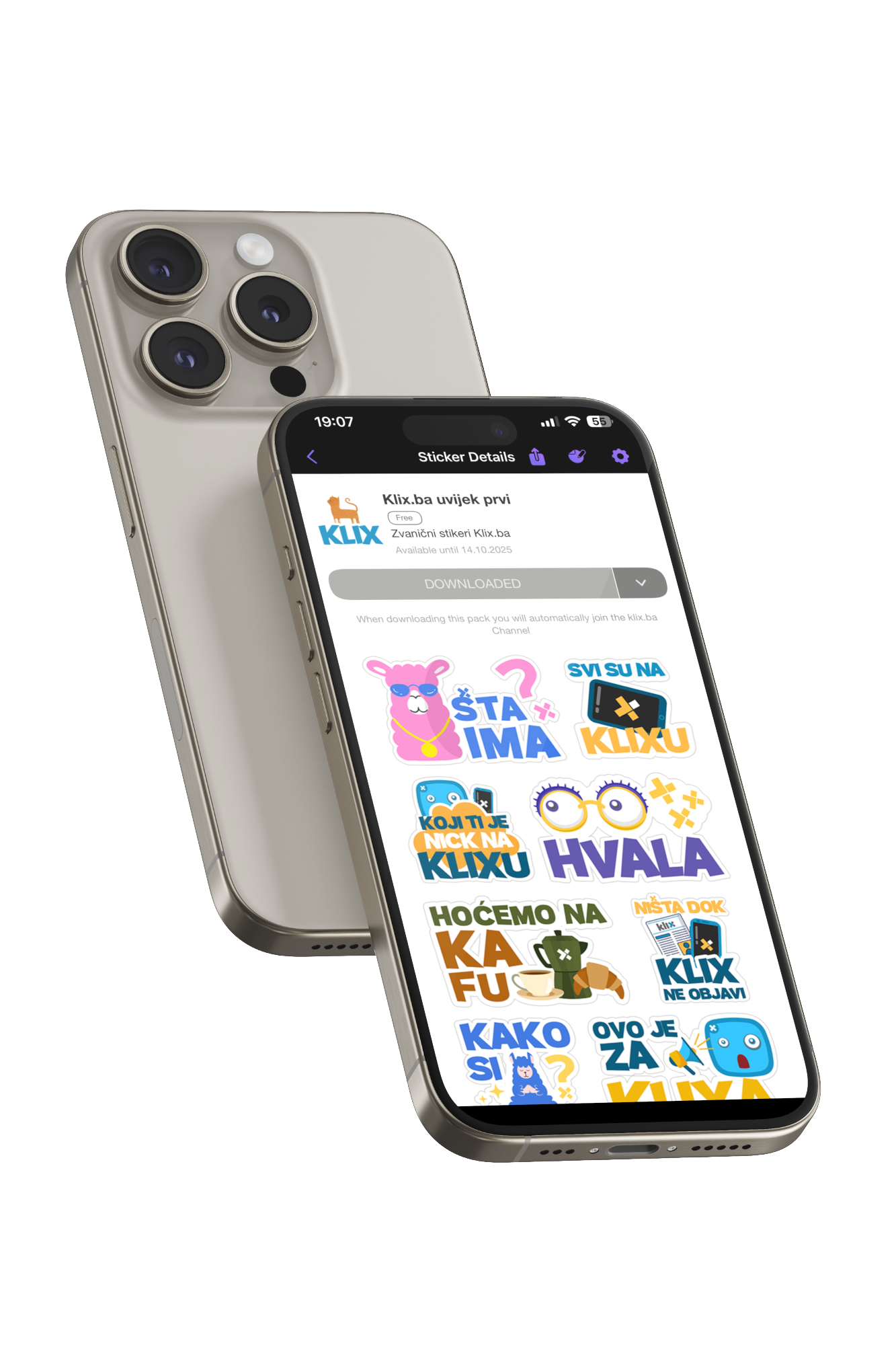 Klix.ba Viber Stickers Design