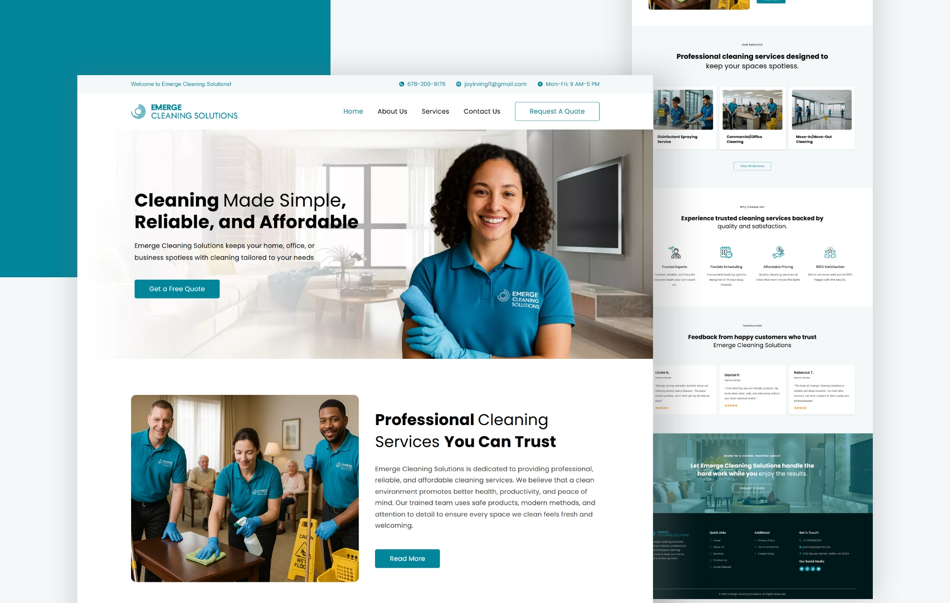 Cleaning Business WordPress Website Design cleaning company landing page cleaning company web design cleaning website with booking custom cleaning service website house cleaning wordpress site janitorial business website maid service website design modern cleaning business website residential cleaning website responsive seo friendly responsive cleaning website seo cleaning business website