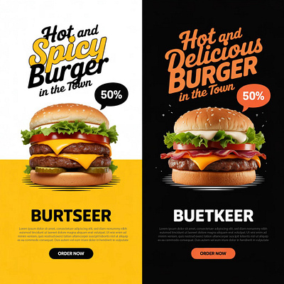 “Because appetizing visuals attract hungry customers “ branding design graphic design illustration logo post design poster poster design typography vector