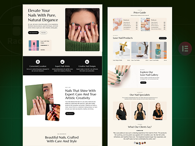 Nail Care & Beauty Ecommerce Website Design beauty care best uiux agency cosmetics website ecommerce landing page landing page design luxury nail care minimalist beautycare modern ecommerce nail art web nail care raddito top design agency uiux web design website website design