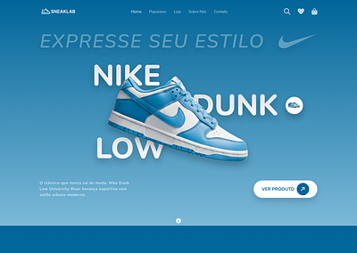 Sneakers Store Website Design design ecommerce figma landing page nike sneakers store ui design ux web design website