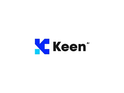 Keen - K logo, K letter, Modern logo, Tech, UI, AI abstract logo ai app brand identity branding design graphic design illustration k letter k logo keen logo logo design modern logo tech ui vector