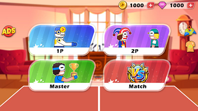 Tug War Game UI coin shop diamond shop game art game ui game ux photoshop tug wag ui ui ux ux