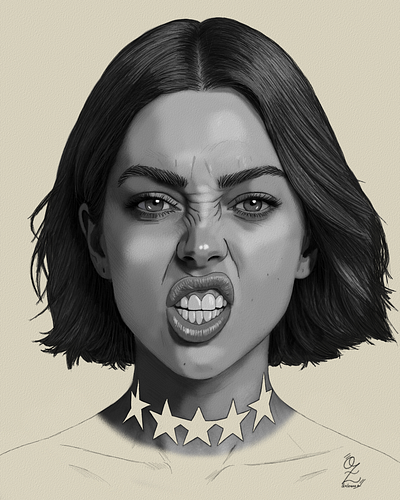 Model Tattoo Drawing Sketch by Oz Galeano art arte boceto design dibujo drawing illustration model ozgaleano portrait retrato sketch tattoo
