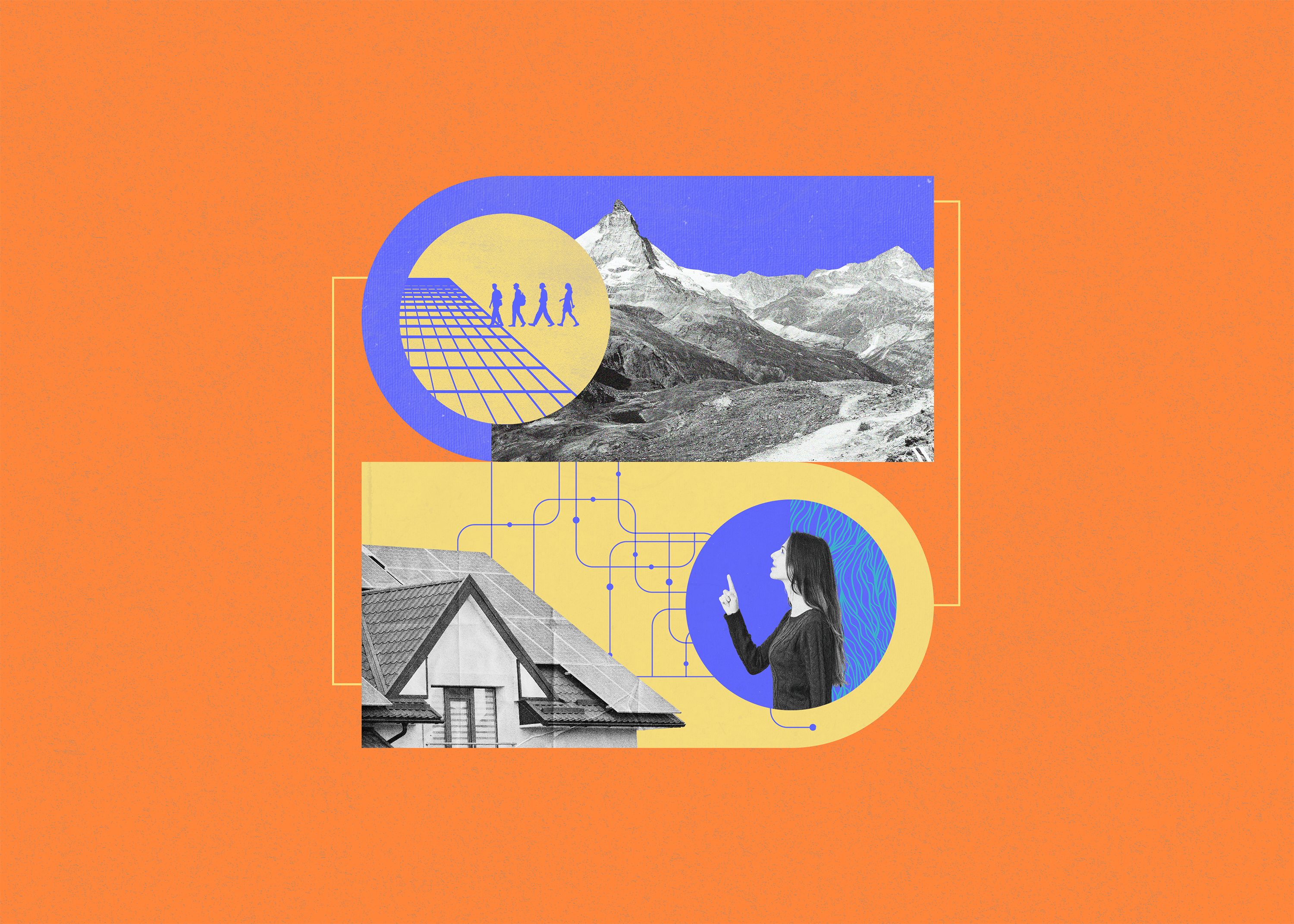 Global Energy for Ethic collage design editorial editorial design energy enviroment ethic graphic design illustration mountains old photoshop poster sustainable