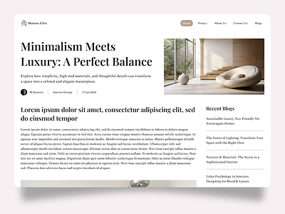 Company Website | Blog Page branding design landing ui uiux user flow ux web web design website