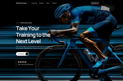 Performance Coach branding design interface design landing landingpage uidesign uxuidesign webdesign