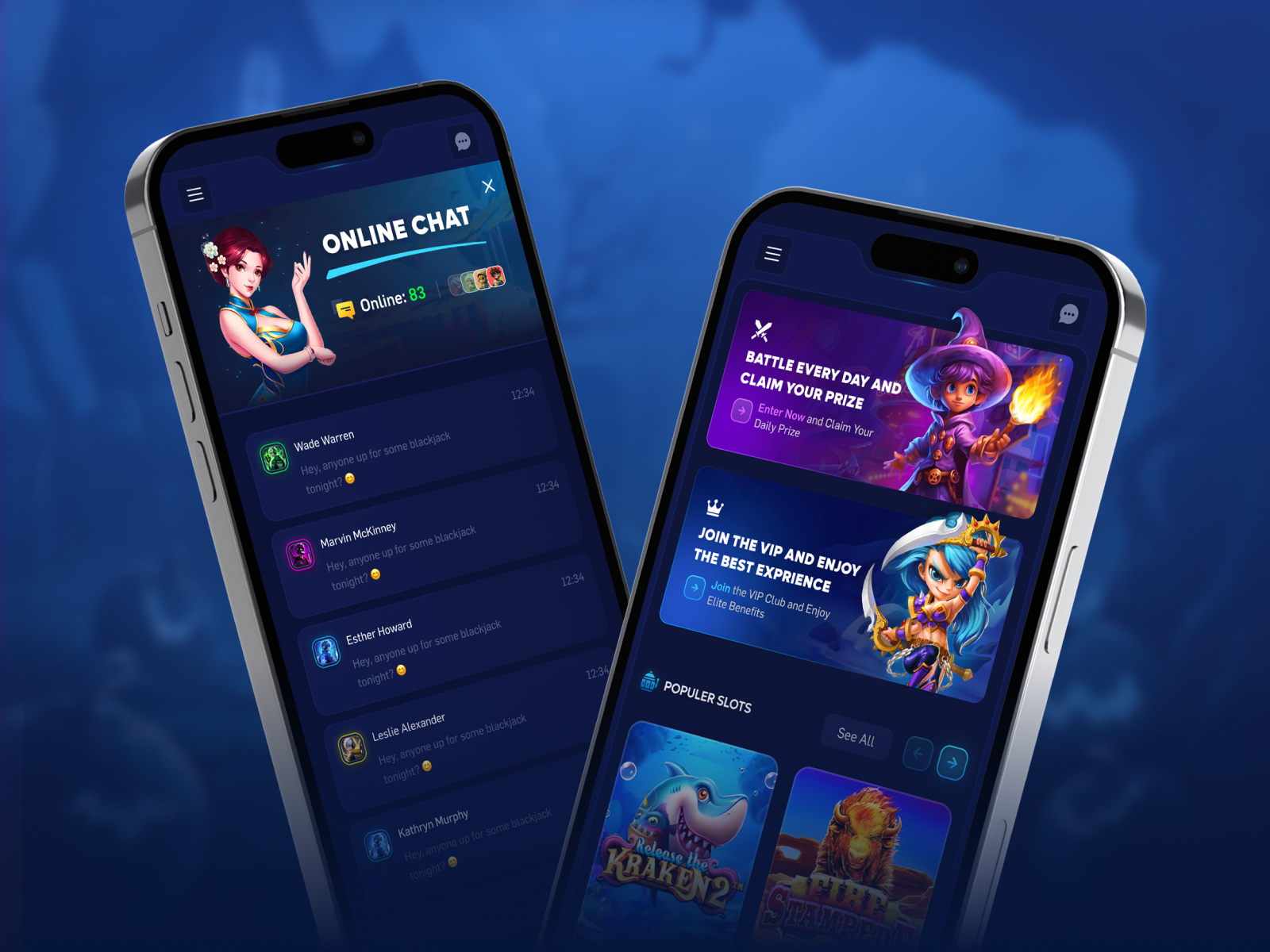 Example of Online Casino (Desktop + Mobile)