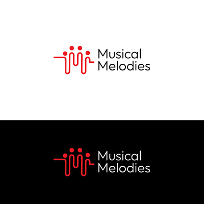 Musical Melodies Logo Design 3d animation branding graphic design letter m logo m logo motion graphics musical ui
