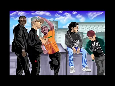 Banlieusard project. Part 1 adobe animate cc animation