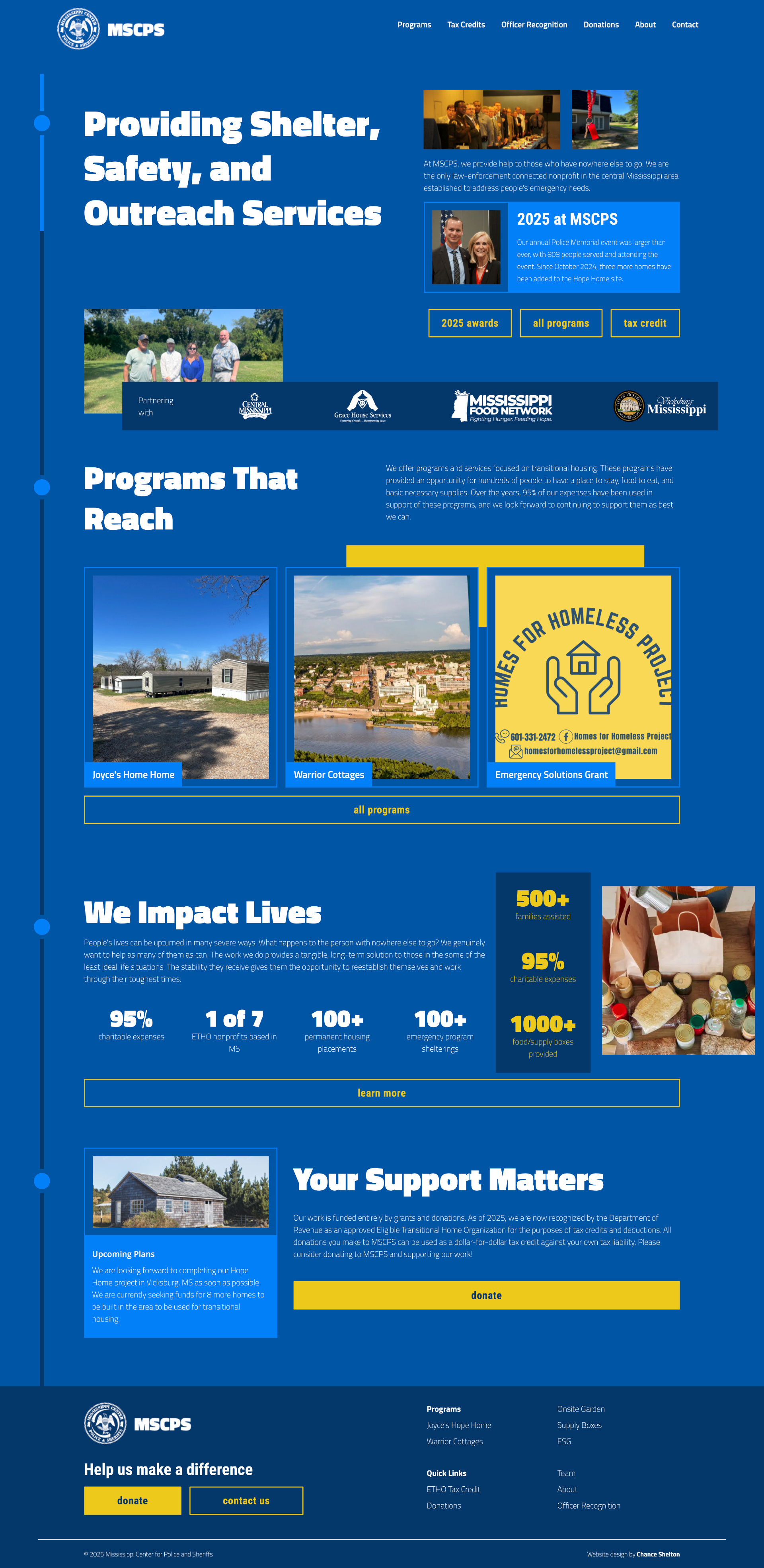 MS Center for Police & Sheriffs | Website Design branding graphic design mississippi nonprofit ui ux web web design web development website website design