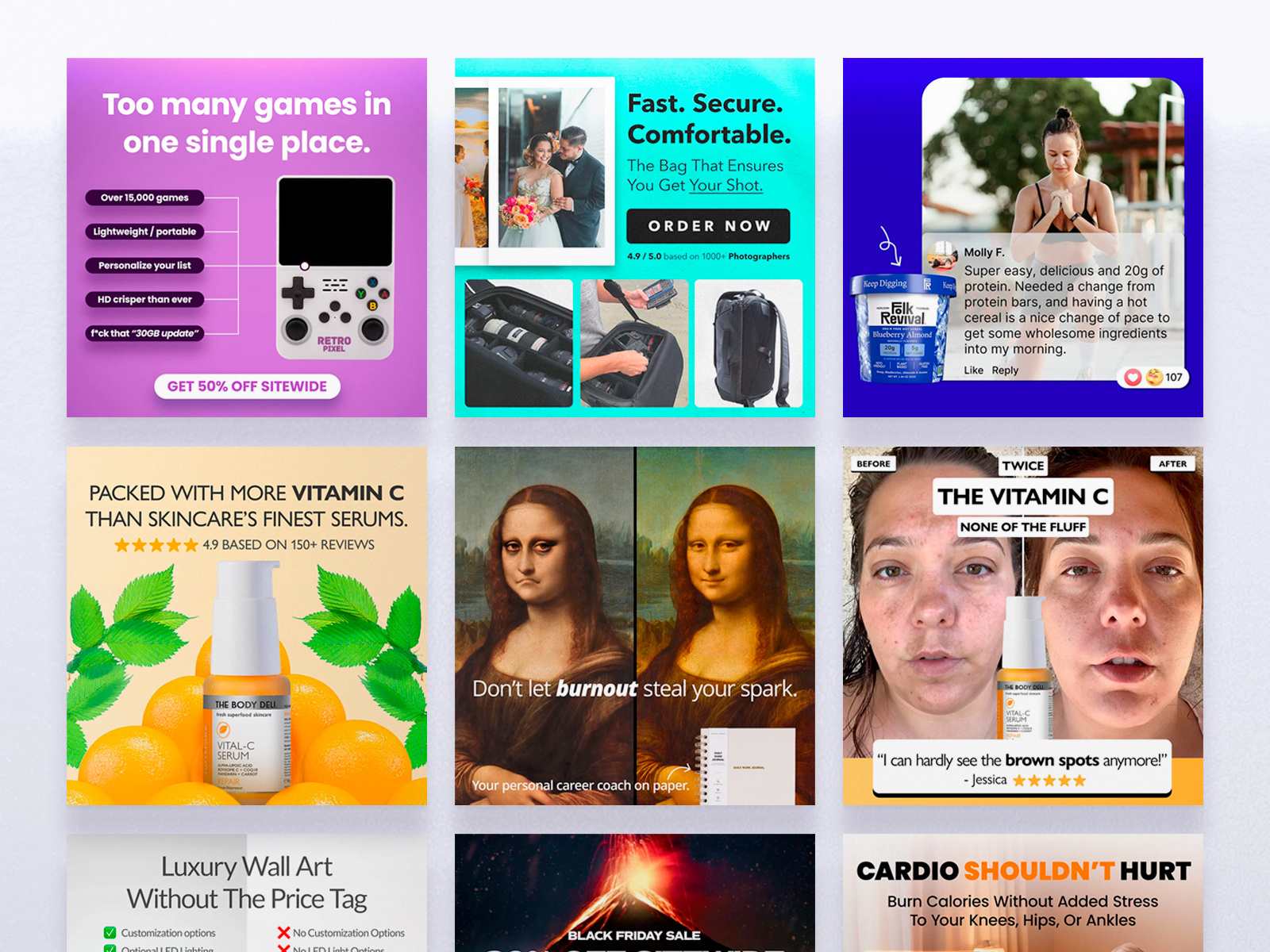 Example of 20 Static Ads For Dtc Brands 🚀(Monthly)