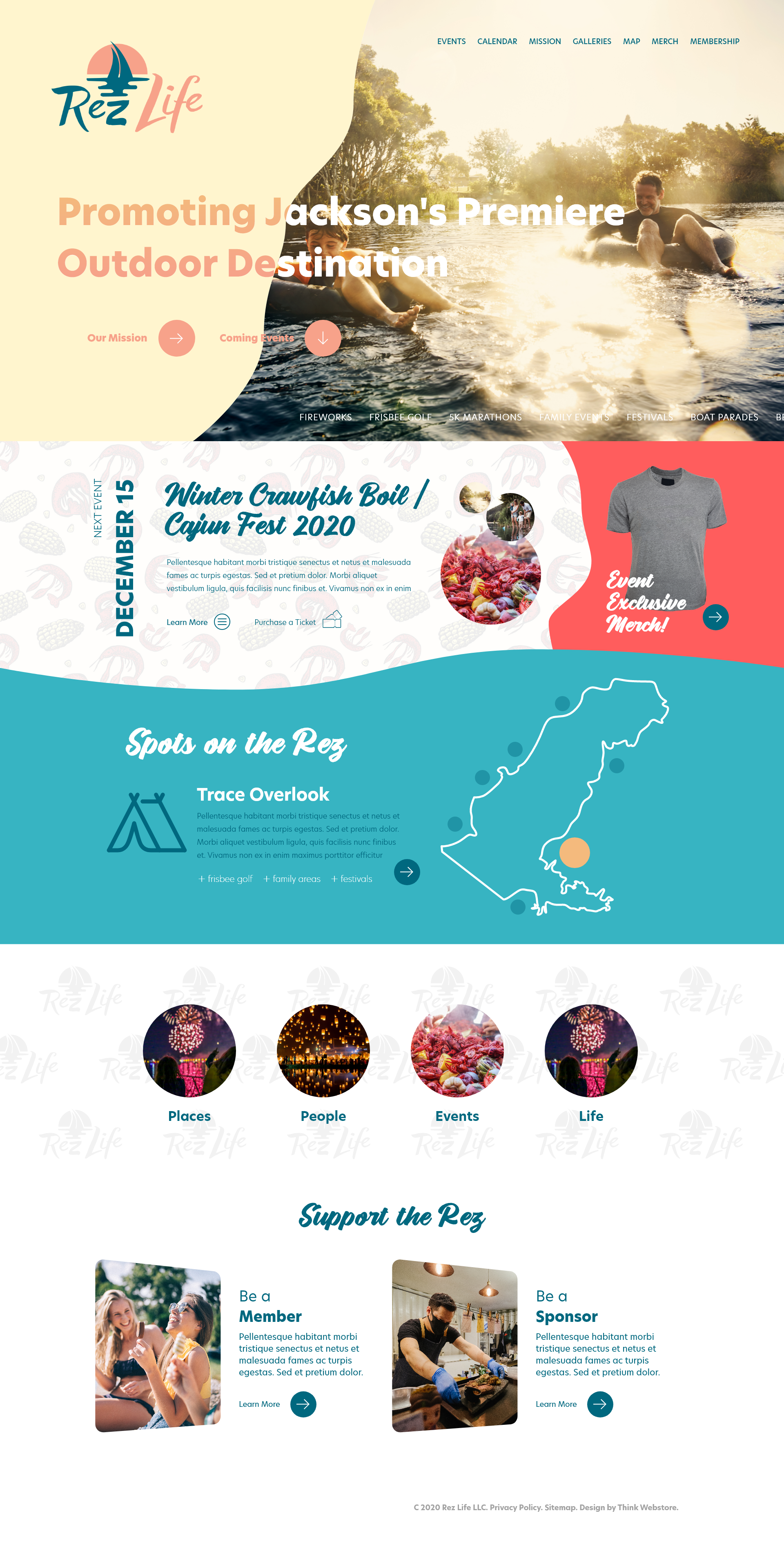 Rez Life | Website Design branding graphic design ui web web design web development