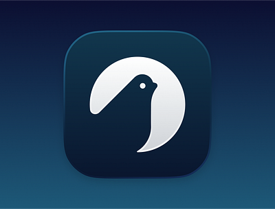 Winkie App Icon app app icon art bird branding design glyph graphic design icon illustration ios iphone ui