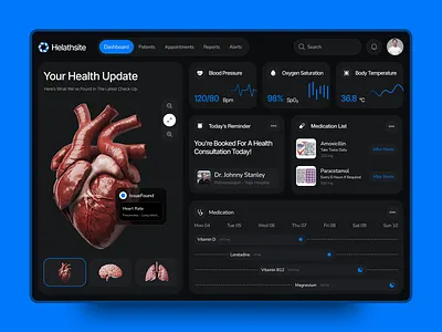 Medical Dashboard design branding design figma graphic design health health website design health website ui hospital hospital website hospital website design hospital website design ui logo medical medical website medical website design motion graphics ui uiux ux web design