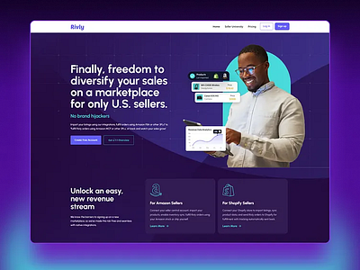 Rivly Rebranding - Webflow Website Design and Web Development.. best web design best website design clean design clean focused conversion focused engagement inspiration inspiring design marketing modern design modern ui moderndesign sales seo web development webflow website design