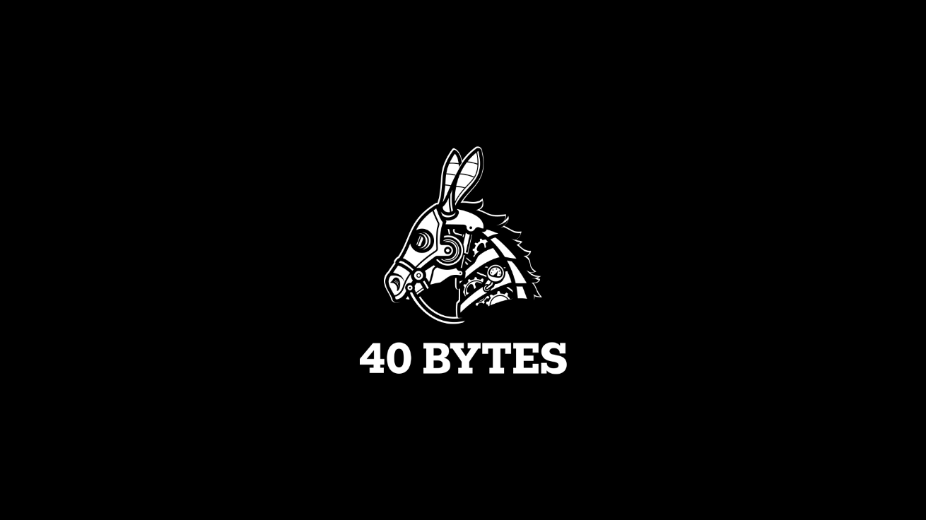 40 Bites - 40 acres and a mule animated logo animation branding donkey gears logo mechanical mule steam punk