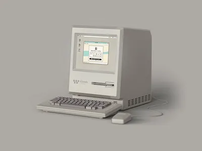 Wands - the off ramp for crypto 3d animation apple crypto floppy ios mac macintosh macos old retro ui ux