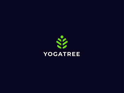 YOGATREE | Spiritual Logo creative logo minimal logo tree logo yoga logo