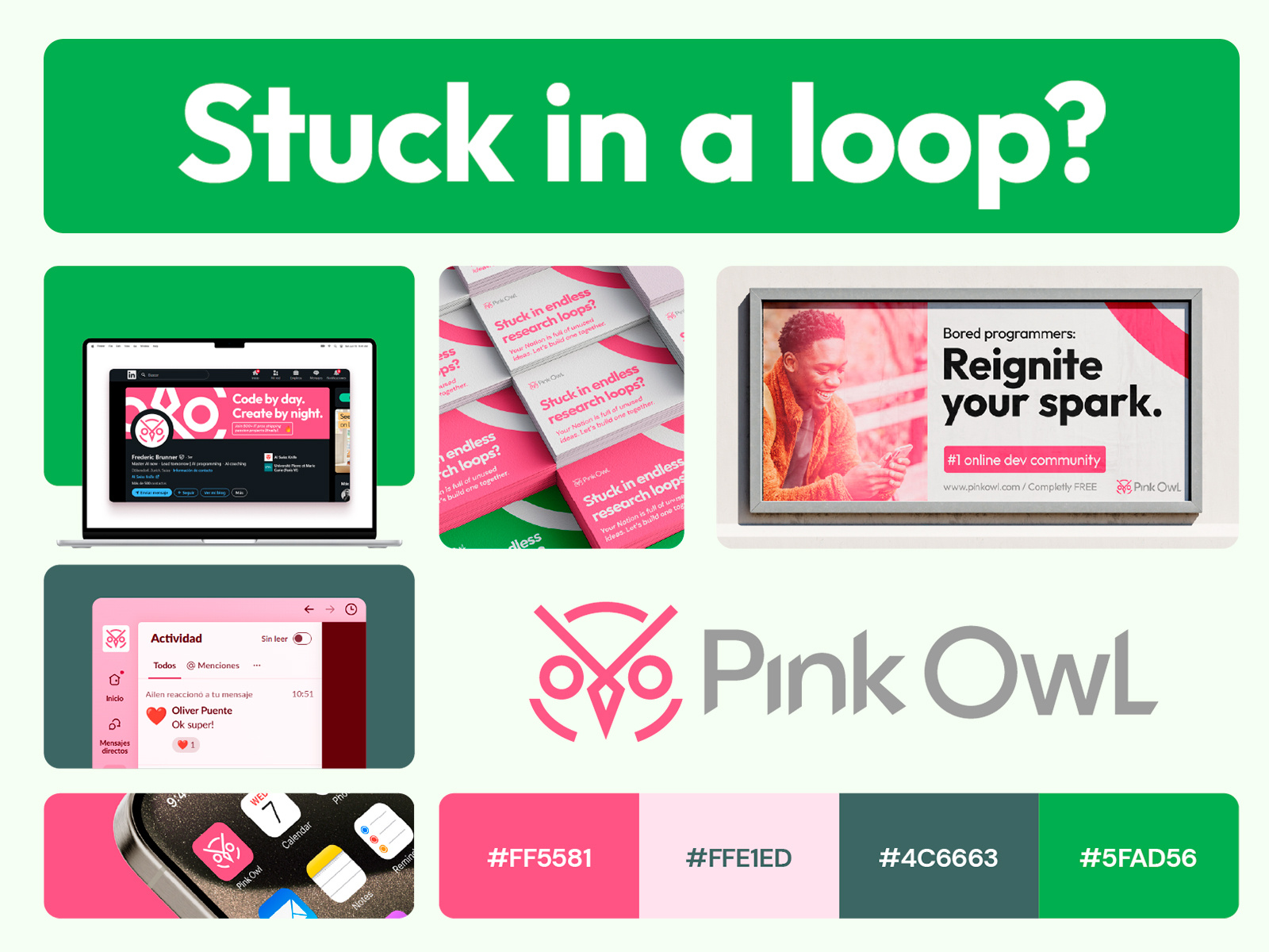 Branding - Full Visual Identity Logo Design Creation (Pink Owl) brand design brand identity brand identity design branding branding design full identity graphic design logo logo design logo design concept logo design creation nixtio