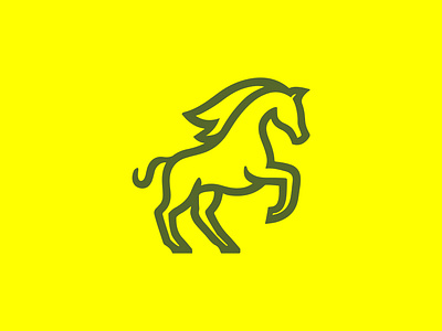 Horse Logo agency animal branding elegant emblem geometric horse horse logo horse stroke logo identity logo logo design modern logo race speed sports stallion symbol vector